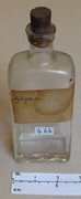 Vintage Glycerine Bottle with Cork Stopper