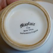 Mayfair White & Gilt Fine Bone China Teacup and Saucer