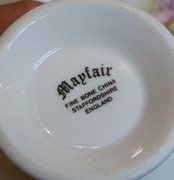 Mayfair Floral Pattern Fine Bone China Teacup and Saucer
