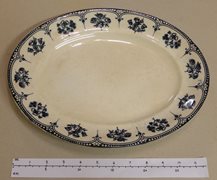 Three Vintage Oval Serving Plates and Casserole Dish
