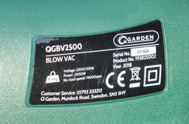 QGarden QGBV2500 Leaf Blower Vacuum - Green/Black