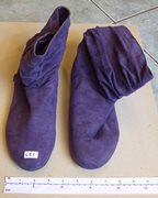 Lightly Used Pair of 'VivaLaDiva' Ladies Purple Suede Boots