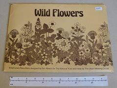 Unused Set of Four Vintage 'Wild Flowers' Irish Linen Place Mats