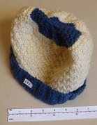 Unused Blue & Cream Woolly Hat