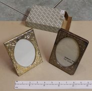 Two Boxed Unused Brass Picture Frames
