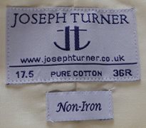 Unused 'Joseph Turner' Cream Summer Shirt