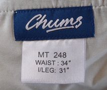 Unused 'Chums' Grey Cavalry Twill Trouser With Stretch Waist