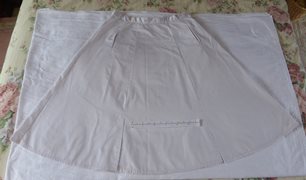Ladies White Cotton Skirt
