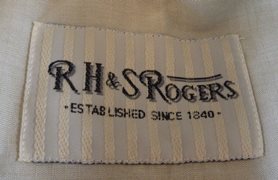 Unused 'RH & S Rogers' Mens Cream Shirt