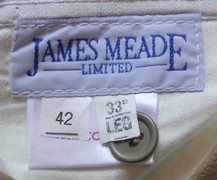 Unused 'James Meade' Men's Khaki Trousers