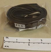 Unused Thin Brown Leather Belt