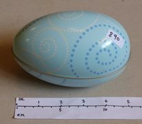 Metal Egg-Shaped Trinket Bowl