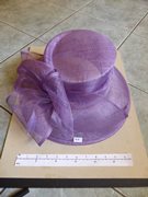 Ladies Purple Function/Event Summer Hat with Accessory Bag