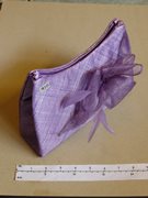 Ladies Purple Function/Event Summer Hat with Accessory Bag