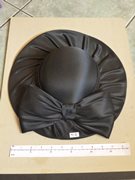 Ladies Black Function/Event Hat with Large Ribbon