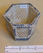 Small Handmade Oriental Style China Basket