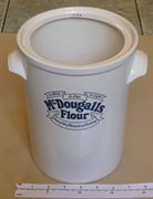 Large Vintage McDougall's Flour Jar
