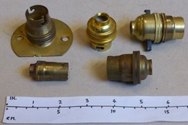 Collection of Brass Lamp Fittings