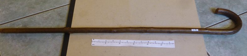 Vintage Traditional Wooden Walking Stick With Crook Handle