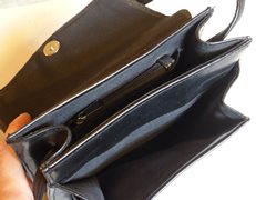 Unused Ladies' Black Leather Handbag