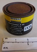 Unused Vintage Tin of Hardener X22 for Renault Cars