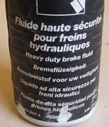 Unused Bottle of Heavy Duty Brake Fluid for Renault Cars