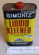 Unused Can of 'Simoniz Liquid Kleener' for Car Finishes