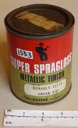 Unused Tin of 'Super Spragloss' Metallic Finish Paint for Renault Cars; Renault 32327, Green 947