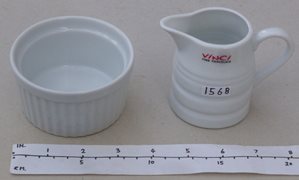 Fine Porclain Sugar Bowl and Milk/Creamer Jug