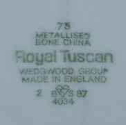 Small Royal Tuscan White Saucer