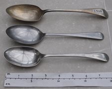 Three Vintage Desert Spoons
