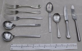 Selection of Various Forks, Knives and Spoons