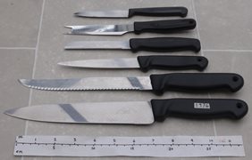 Selection of Various Kitchen Knives
