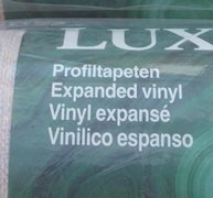 Three Unused Vintage Rolls of Luxor-Design Expanded Vinyl Wallpaper