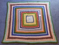 Hand Knitted Woollen Blanket/Rug