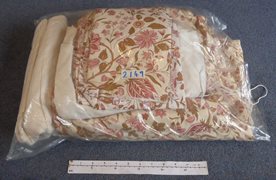 Vintage Set of Large Home Made Curtains and Cushion Covers