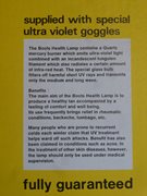 Vintage Unused Boots Ultraviolet Health Lamp