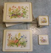 Vintage Pimpernel 6-person Floral Place Mat Set