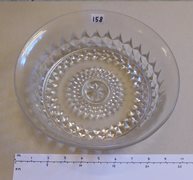 Ornate Round Glass Desert Bowl