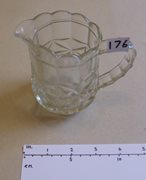 Small Glass Serving Jug with Fluted Rim