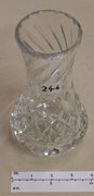Sturdy Glass Vase with Spiral Fluting