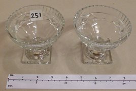 Two High Quality Glass Desert Bowls