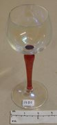Red Stemmed Wine Glass