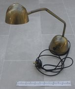 Brass Effect Finish Halogen Desk Lamp