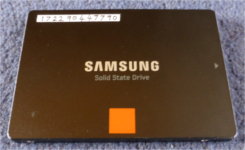 Samsung 840 Pro 256GB SSD (C-drive), Top Side