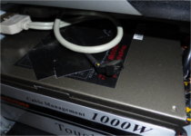 Connection point for main side panel fan.