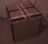 Typical box ready to
send